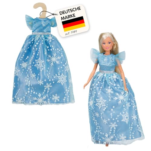 Heless Time2Shine 8720 - Tüllkleid Eisprinzessin in Blau, mit Eiskristallen für Modepuppen der Größe 29 cm