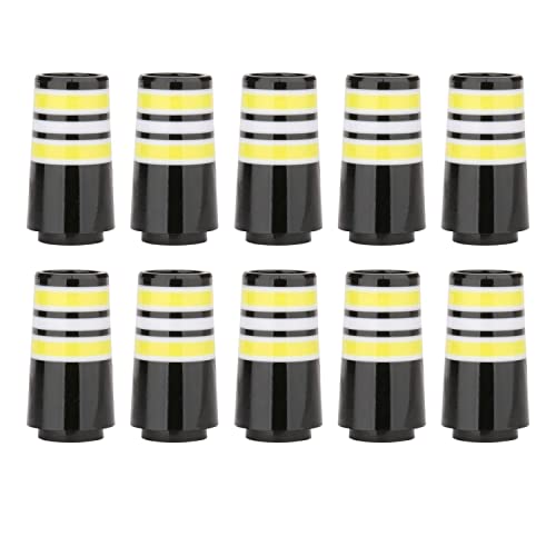 10pcs Custom Tip 0.355 Golf Ferrules for Taper Tip Iron Wedge, Yellow Ring