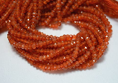 Perles de cornaline 4mm pour fabriquer un bijou personnalisé à offrir