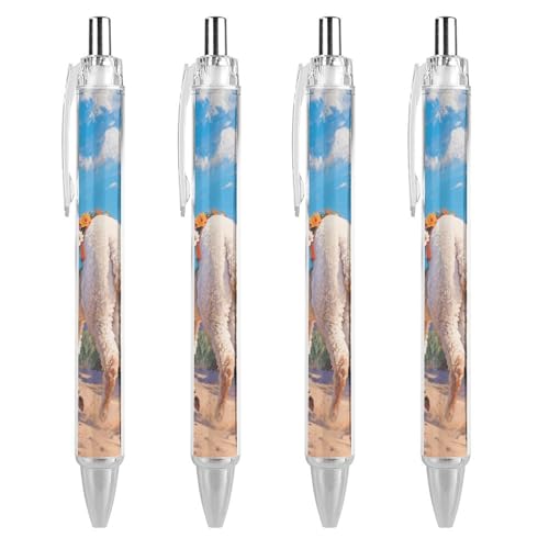 Stylos bille rétractables alpaga blanc contre la fatigue des doigts