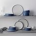 Noritake ColorTex Stone Blue 12-Piece Dinnerware Set, Service for 4