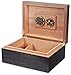 BOCbco Humidor-Zigarrenkiste, Zigarrenetui, Humidor-Box, Mit Zedernholz Ausgekleidet, Fasst 20 Bis 30 Zigarrenkisten, Mit Zeder-Trennwand, Luftbefeuchter-Hygrometer