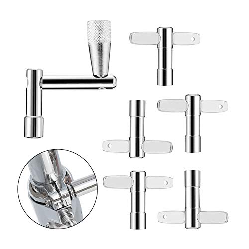 image for EASTROCK Drum Keys 5-Pack with Continuous Motion Speed Key Universal D