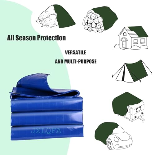 Lona protectora para barco 450g/m² resistente azul JXL11 6