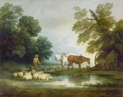 Art imprimé Berger Gainsborough peinture murale décoration maison 60x90