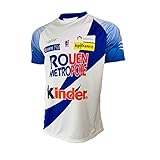 Rouen Metropole Basket Unisex Kinder Rouen Offizielles Heimtrikot 2019-2020 Basketball Trikot, weiß, FR : XXS (Taille Fabricant : 10 ans)