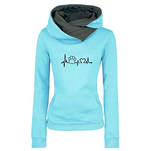 Preisvergleich Produktbild Aberimy Damen Kapuzenpullover Mädchen Teenager Sweatshirt Bestickt Elegant Hoodie Mode Casual Langarm Pulli Sweatjacke Pullover Herbst Winter Kapuzenpulli Oberteile Jacke Mäntel Shirts Sweatjacke