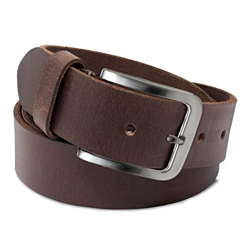 ROYALZ Vintage Damen Ledergürtel dunkelbraun 120 cm Lang 38 mm...