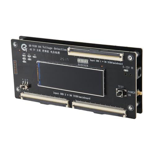 Akfldms Placa Base para TV QK-TCON SOC 4K con Detección de Voltaje, VGL, VGH, AVDDV, COM y Pantalla