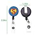 6 Pack Retractable Badge Holder Reel, 1.2 Inch Polished ID Badge Holder with Belt Clip High Strength Name Tag Lanyard Anti-Lost Clip for Name Card ID Card Keychain