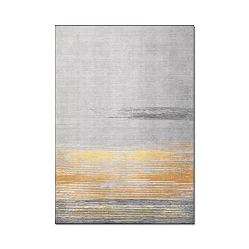 Fxbza Large Area Rugs Runner Rug Light Luxury Metal Gray Stitching 150X200Cm (4Ft92''X6Ft6) #TOP2