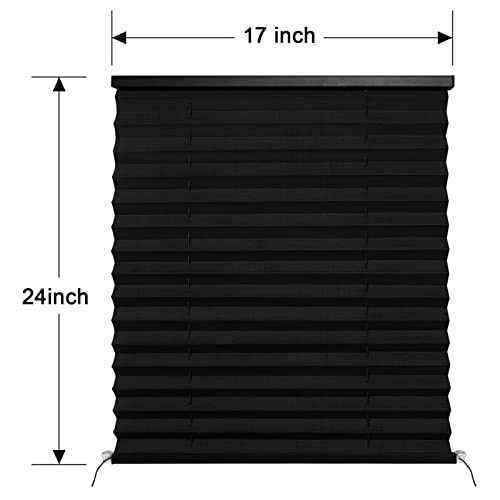 Image of RV Blinds Shades for Camper Window,RV Shades Pleated Camper Blinds for Travel Trailer Motor Coach Motorhome Window-17 W x 24 inch L