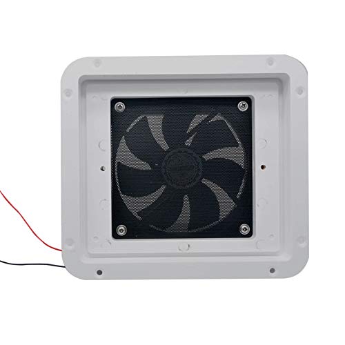 Baceyong Cooling Exhaust Fan Air Ventilation 12V DC Multi-Function Rack Mounted Refrigerator Side Vent Fan für RV, Wohnmobil, Caravan