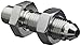 Eaton Aeroquip 2240-2-4S Male Bulkhead Connector, Male 37 Degree JIC, Male Pipe Thread, JIC 37 Degree & NPT End Types, Carbon Steel, 1/4 JIC(m) x 1/8 NPT(m) End Size, 1/4" Tube OD