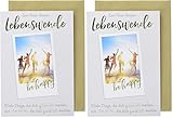 Perleberg - Karte zur Lebenswende mit Polaroid Motiv - Glückwunschkarte mit schöner Schrift - Karten zur Lebenswe ...