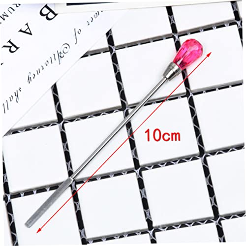 Outanaya 2pcs palos acrílicos para mezclar gel y puntero para uñas miniatura 2