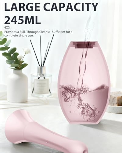 Image of Enemas Anal Douches Anti Backflow-Enema Bulb and Anal Cleaner for Men & Women, Reusable Douche Bottle for Women - Shower-Compatible Cleaner for Men, Easy to Use & Travel Friendly,Pink
