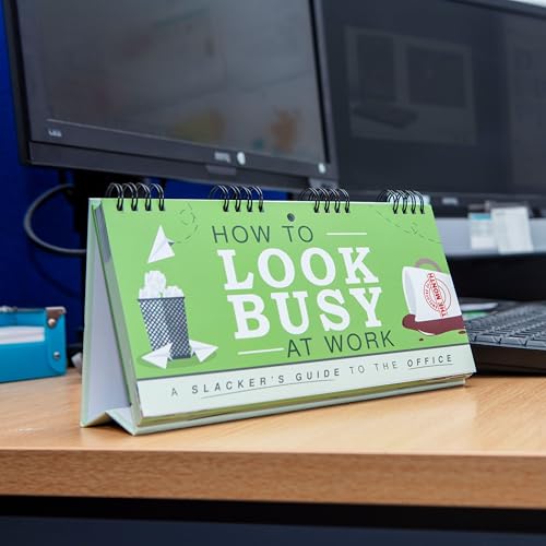 Boxer Gifts Funny Office Gifts For Work Colleagues - How To Look Busy At Work Flipbook - Secret Santa Gift For Boss - Joke Leaving Gifts For Men & Women — photo 2