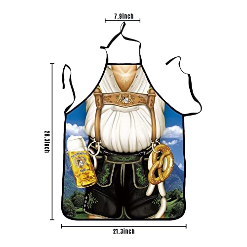 Bilipala Lederhosen Apron Funny Apron Oktoberfest Bavarian Kitchen Cooking Apron For Man #TOP1