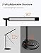 TaoTronics LED Desk Lamp Fast Wireless Charger, 7.5W for iPhone X, Plus, 10W for Galaxy, S9+, S8, S7 & Note 8 and All Qi-Enabled Devices, 5 Lighting Modes, Black