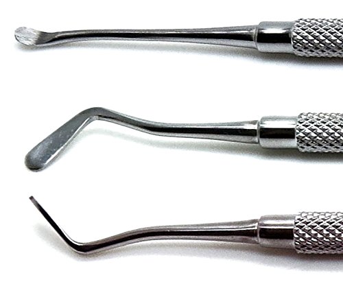 3 Pcs Dental Woodson #1, 2, 3 Plugger Set Plastic Composite Filling Double Ended Instruments #TOP2