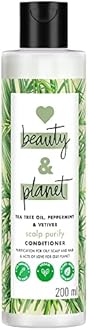 Love Beauty & Planet Tea Tree, Peppermint & Vetiver Natural Conditioner for Oily Scalp and Hair|No Sulfates,No Paraben|200ml