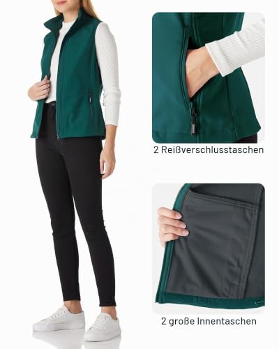 Outdoor Ventures Softshell Weste Damen Wasserdichte Ärmellose Jacke Outdoor