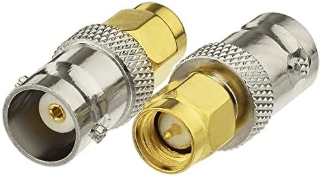 BNC Auf SMA Adapter 2er Set - Vergoldet Für Funk & Messgeräte