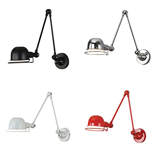 Accesorios de iluminación de pared ajustables 360° con base E14 industrial 5