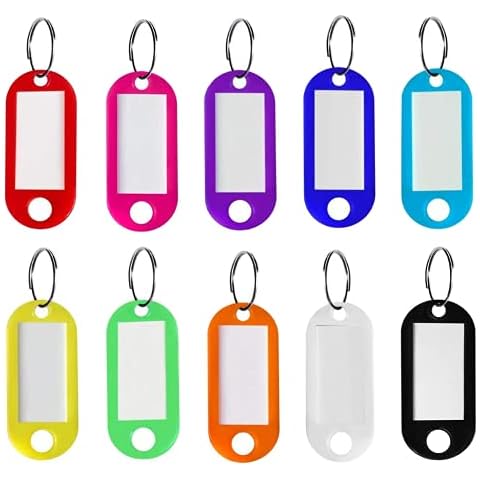 10 Pcs Llaveros con Etiqueta Intercambiable Cover
