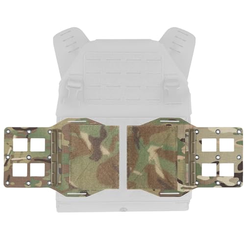Support plaque tactique optimisé avec double extenseur Molle pour gilet MK5