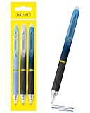 Online magiXX, 3x Radierstift Fashion Boys I Gelschreiber blau radierbar mit 0,7mm Strichstärke I Tintenroller zum Schreibenlernen, Büro I Erasable Pen Set I Radierbarer Kugelschreiber Schüler
