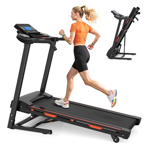 Image of 15% Auto Incline Folding Electric Treadmill, 3.25HP, 8.5 MPH Max Speed, 400LBS Heavy Duty Capacity for Home & Office