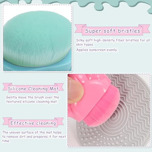 image for RGQSUN 2 Pack Kids Sunscreen Applicator,Sunblock Buddy Brush with Prot