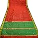 Skirts 'N Scarves Women's Red Art Silk Saree With Blouse Piece Brocade SR-3