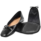 [YAKIDA] 携帯スリッパ レディース 女性用 携帯すりっぱ 【5mm超柔らかいラテックスインソール・絶妙なクッション】 フォーマルスリッパ 滑り止め 静か 卒業式 持ち運び 入学式 学校 旅行 面接 参観 機内 収納ポーチ付き S