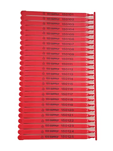 133 Supply TSR-1000 Red Plastic Truck Seals Red Trailer Seals thumb #8