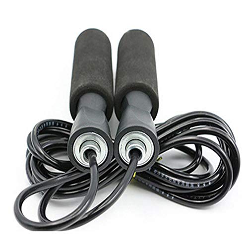 SFBBBO Jump Rope Speed Skipping Jump Rope Adjustable Sports Lose Weight Exercise Gym Crossfit Fitness Black