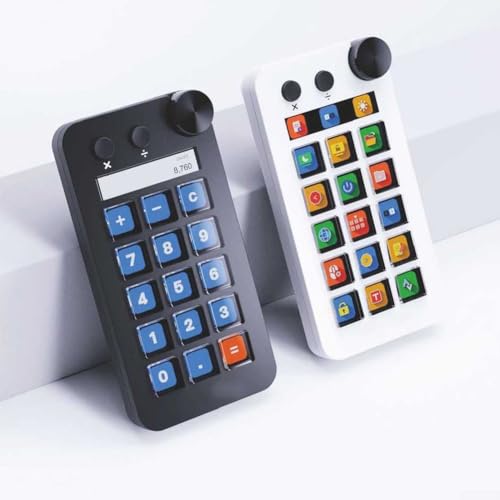 Clavier visuel LCD à 15 touches programmables contrôleur ABS noir compact pour PC - 7
