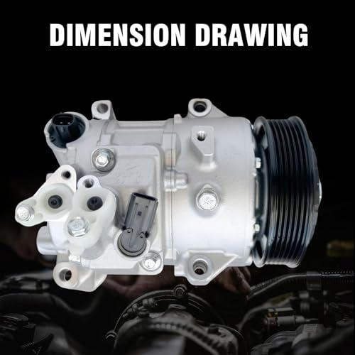 Image of A /C Compressor with Clutch for 2012-2015 Toyota Camry 2.5L,CO 11303C | for Toyota Camry 3.5L 2012-2013,for Toyota RAV4 2.5L 2009-2012,Replaces 8831008080,8831008081,8831008082,8831008083