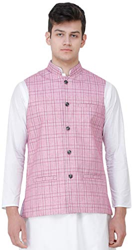 Gilet exotique India carreaux veste sans manche poches avant