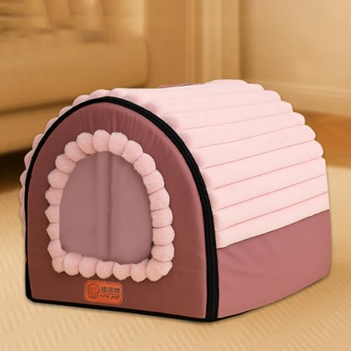 犬 ベッド 犬 ハウス 洗える 猫 ベッド 猫ハウス ペットベッド 取り外し可能 ペットハウス ドーム型 ペットクッション 猫犬用 寝床 休憩所 保温防寒 あったかい ペット用品 ふわふわ 滑り止め 室内寒さ対策 小中大型犬 秋冬