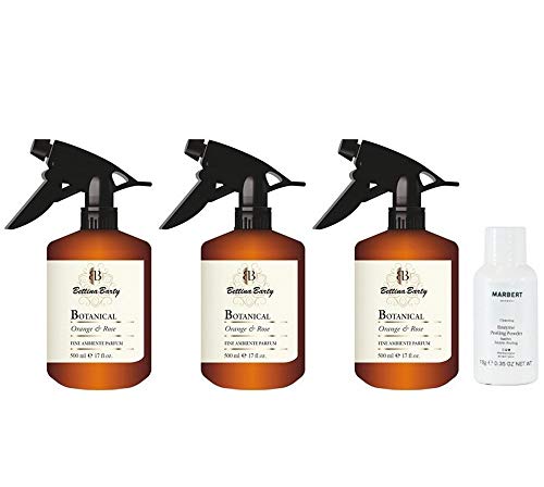 Bettina Barty Orange & Rose luchtverfrisser 3 x 500 ml marbert-enzymen peeling poeder 10 g gratis