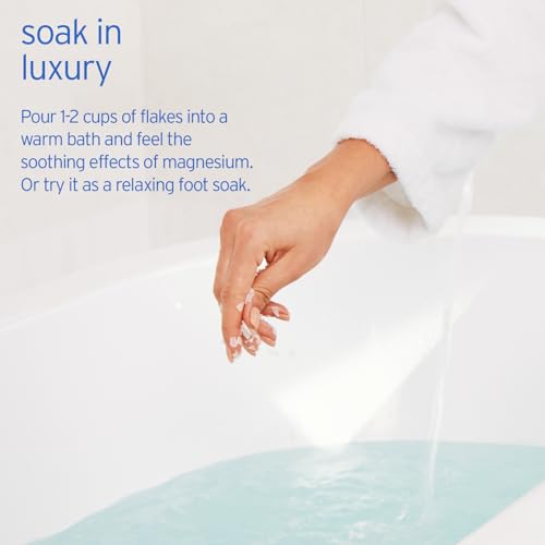 LIFE-FLO Magnesium Bath Flakes, Unscented, 44 oz