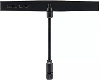 NOLOWY Antenas omnidireccionales de doble banda para dispositivos de 2,4 GHz y 900 MHz, conmutable en frecuencia, color negro