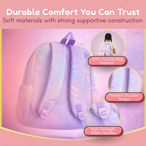 Image of Toy Imagine 20L School Bag for Girls | 180 Zipper Stylish Kids School Backpack with Multiple Compartments | Lightweight Elementary Backpack | Ideal Gift for Kids Age 7-14 Years