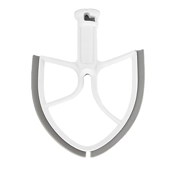 Mixer Paddle, Easy to Clean Silicone Edge Flex Edge Beater for 5QT Bowl?Lift Stand Mixer. for Mixing Dough Compound Butter