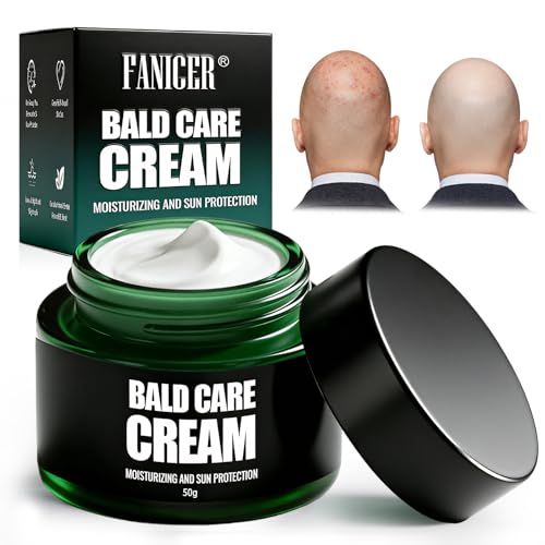 50ml Crema Cuidado Calva, Crema Cuidado del Cuero Cabelludo, Cremas Después Afeitado, Hidratante y Nutritiva, para Hombres Después del Afeitado Personas Calvas