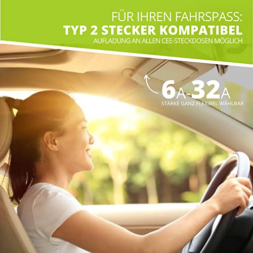 Mobile Wallbox 22 kW von ZENCAR mit Typ 2 Ladekabel