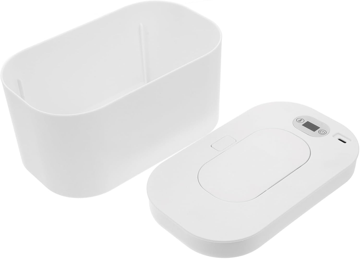 Unomor 1Set USB Charging Wet Tissue Heater Portable Smart Wipe Warmer Dispenser for Home Travel Temperature for Care Comfortable Diaper Changes